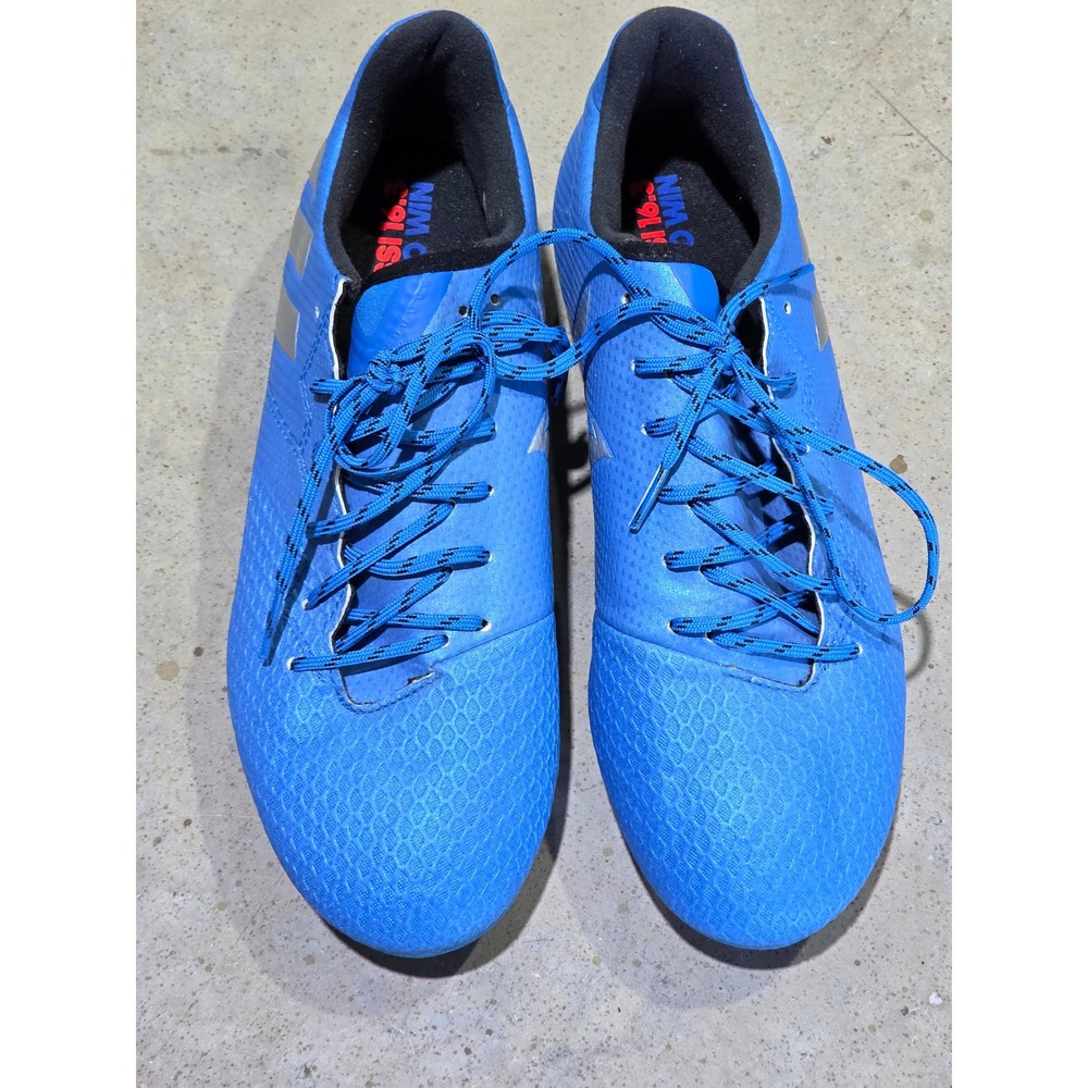 Adidas X 16.2 FG Soccer Cleats Blue Solar Red Silver Mens Size 8 S79632